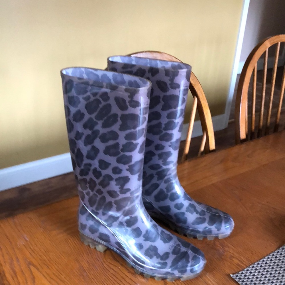 Coach Signature Rubber Rain Boots